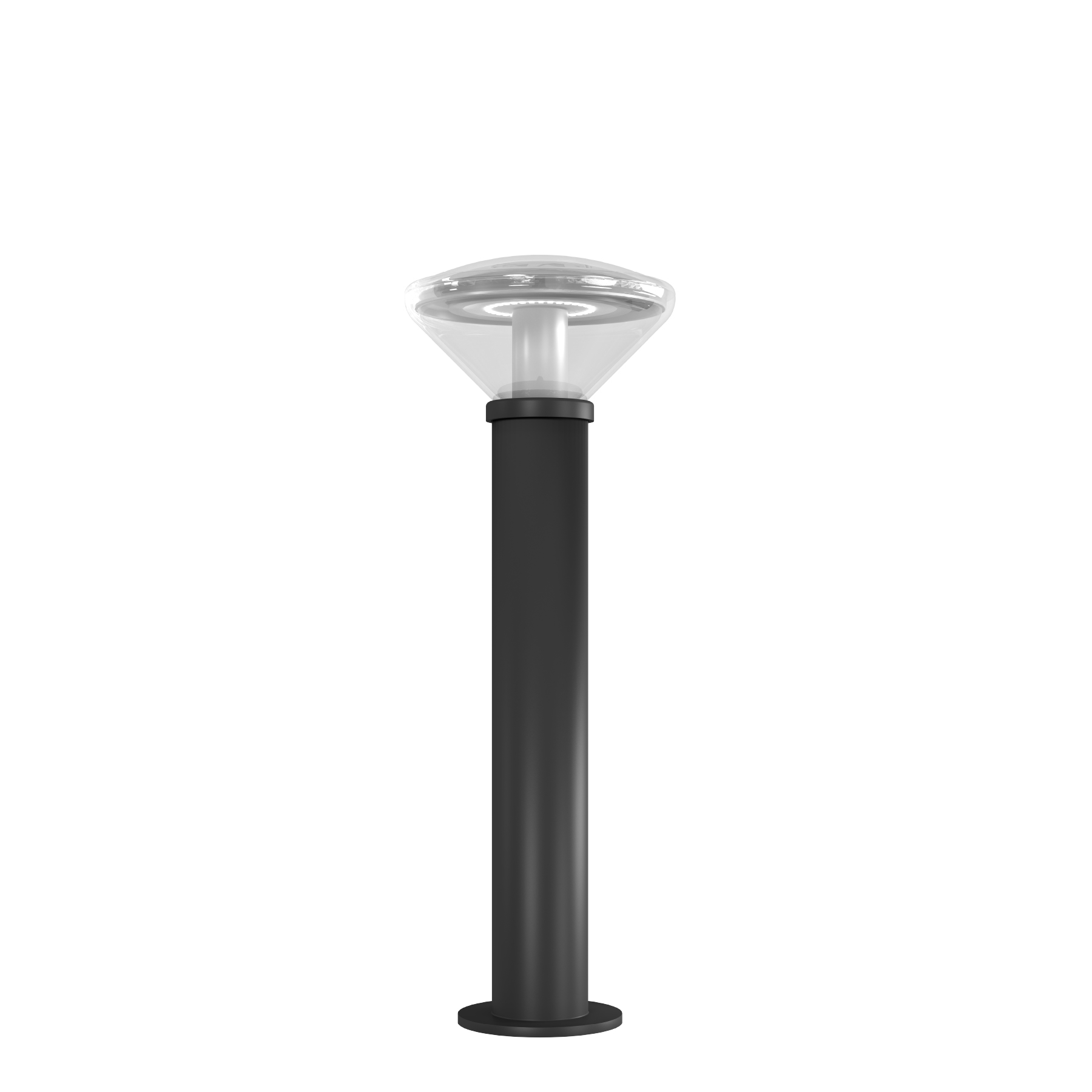 Vandal solar bollard, unbreakable solar bollard