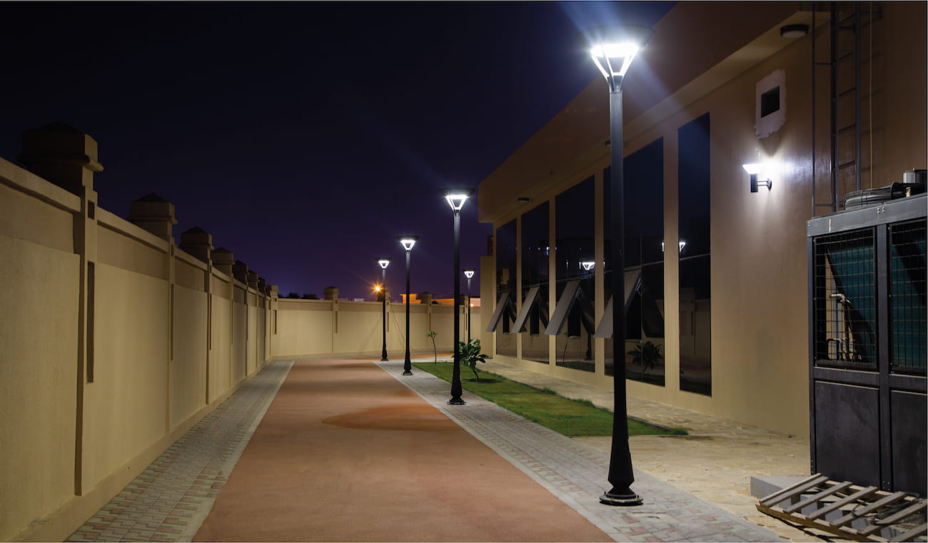 PL-008 Solar Post Top Solux project commercial complex
